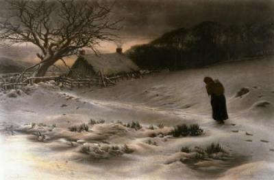 Winter (Restrike Etching) art print by Joseph Farquharson