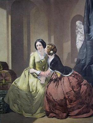Sympathy (two ladies) (Restrike Etching) art print by Marcus Stone
