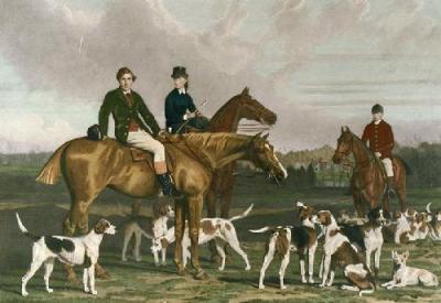 Heythorpe Hunt (Restrike Etching) art print by Pearce