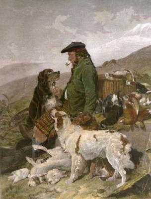 Scotch Gamekeeper (Restrike Etching) art print by Richard Ansdell