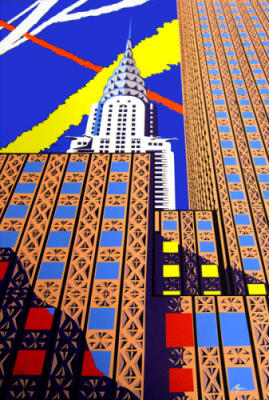 Patterns and Chrysler art print by Richard Ryan