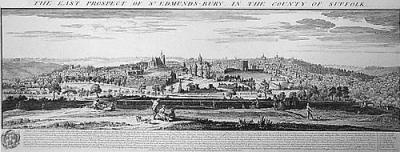 Bury St Edmunds, Panoramic View (Restrike Etching) art print by Samuel & Nathaniel Buck