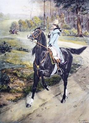 Bit of a Temper (Restrike Etching) art print by Samuel Edmund Waller