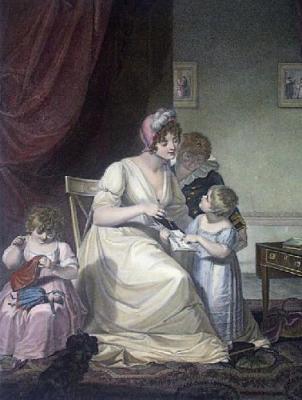 Maternal Instruction (Restrike Etching) art print by Schaivonnetti