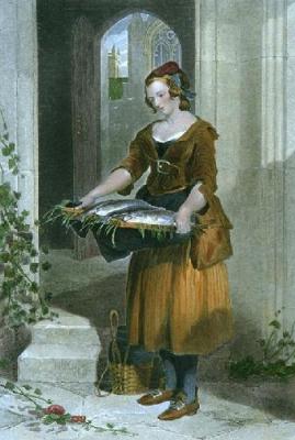 Angler's Daughter (Restrike Etching) art print by Sir Edwin Henry  Landseer