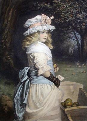 Pomona (Restrike Etching) art print by Sir John Everett Millais