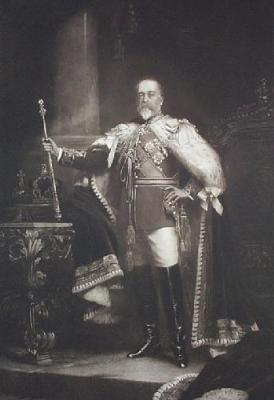 King Edward Vll (Restrike Etching) art print by Sir Samuel Luke Fildes