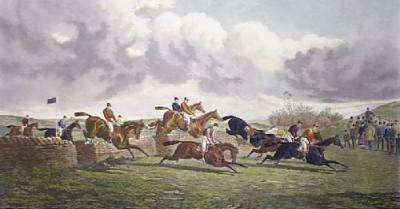 The Stone Wall, Punchestown (Restrike Etching) art print by Sturgess