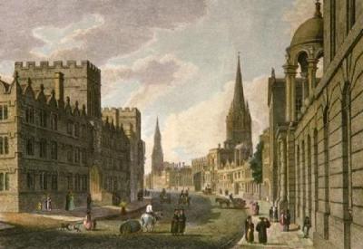 High Street, Oxford (Restrike Etching) art print by Taylor