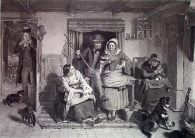 Listener Ne'er Hears Gude O' Himself (Restrike Etching) art print by Thomas Faed
