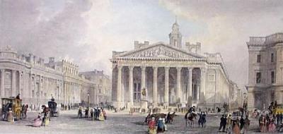 Royal Exchange (Restrike Etching) art print by Thomas