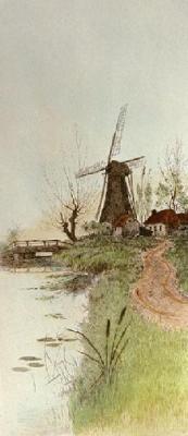 Windmill (Restrike Etching) art print by Vintner