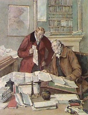 Flaw in the Title (Restrike Etching) art print by Walter Dendy Sadler