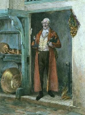 His Favourite Bin (Restrike Etching) art print by Walter Dendy Sadler