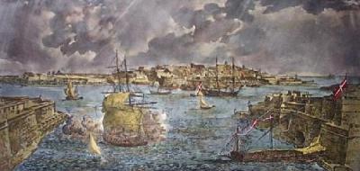 Valetta Harbour (Restrike Etching) art print by Willaim Henry Gore