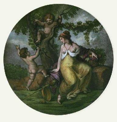 Autumn (Round) (Restrike Etching) art print by William Hamilton