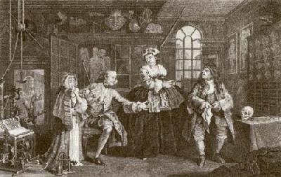 Marriage a La Mode - Pl. III (Restrike Etching)