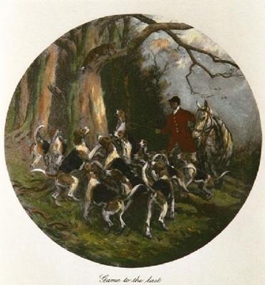 Game To The Last (Restrike Etching) art print by Wright