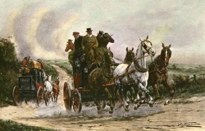 His Majestys Mails (Restrike Etching) art print by Wright
