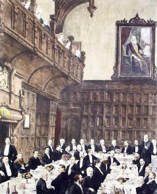 Charterhouse, Founders Day (Restrike Etching) art print by A.H. Wardlow