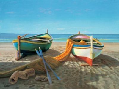 Dopo la pesca art print by Adriano Galasso