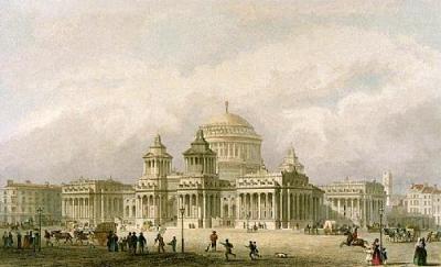 Design For The Royal Exchange (Restrike Etching) art print by Anonymous