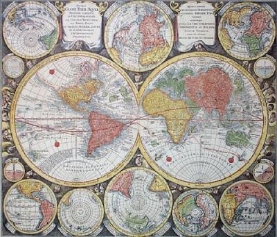 Globi Terra-Antique (Restrike Etching) art print by Anonymous