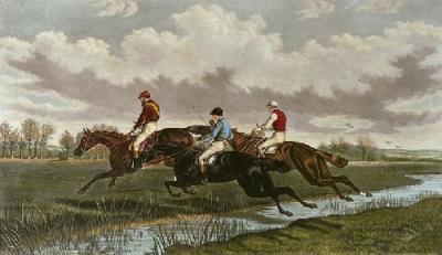 Flying the Brook (Restrike Etching) art print by Benjamin Herring