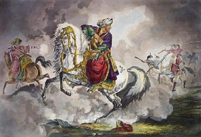 Retreat of Mamalukes (Restrike Etching) art print by Carle Vernet