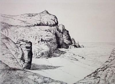 Cape of Good Hope (Restrike Etching) art print by Chapman