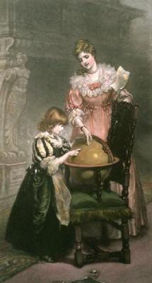 Where Papa Is (Restrike Etching) art print by Davidson Knowles