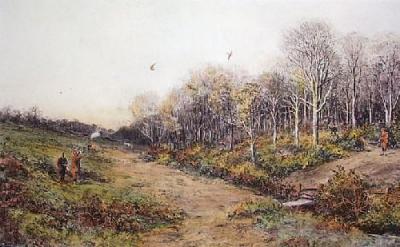 Pheasant Shooting (Restrike Etching)