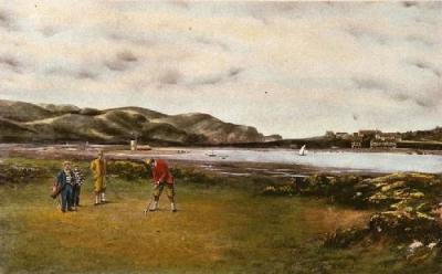 Putting Green (Large) (Restrike Etching) art print by Douglas Adams