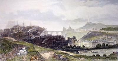 Edinburgh Castle (Restrike Etching) art print by Edward Duncan