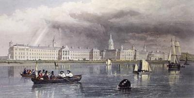 Military Hospital, Southampton (Restrike Etching) art print by Edward Duncan
