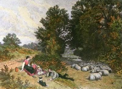 Stolen Moment (Restrike Etching) art print by Frederick Albert Slocombe