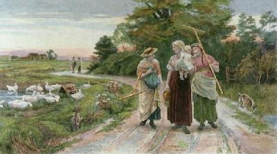 Haymakers (Restrike Etching) art print by Frederick Morgan