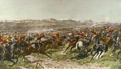 Charge of the Heavy Brigade (Restrike Etching) art print by G.D. Giles
