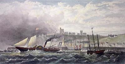Folkestone & Mail Steam Packet (Restrike Etching) art print by G.H. Andrews