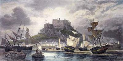 Mount Orgueil Castle, Jersey (Restrike Etching) art print by G.H. Andrews