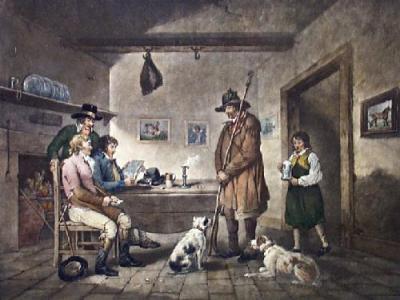 Alehouse Politicians (Restrike Etching) art print by George Morland