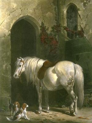 Keepers Pony (Restrike Etching) art print by Henry Barraud