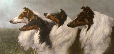 Comrades (Two Dogs) (Restrike Etching) art print by Herbert Thomas Dicksee