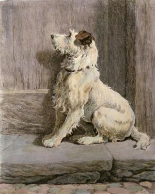 Prodigal (Dog) (Restrike Etching) art print by Herbert Thomas Dicksee