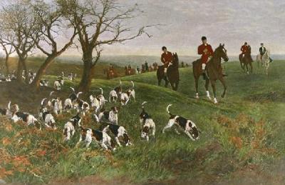 Lost Scent (Restrike Etching) art print by Heywood Hardy