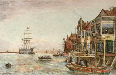 Gravesend (Restrike Etching) art print by Holloway