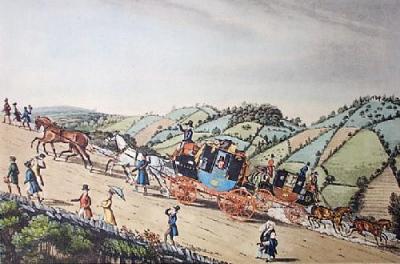 Stage Coach Travelling (Restrike Etching)