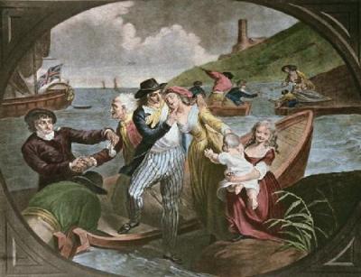 The Sailor's Farewell (Restrike Etching) art print by Johann Heinrich Ramberg