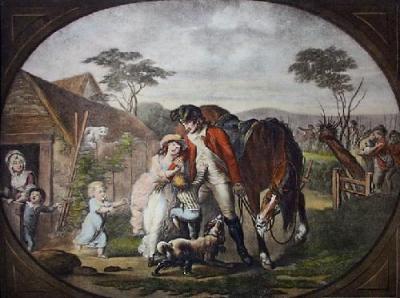 The Soldier's Return (Restrike Etching) art print by Johann Heinrich Ramberg