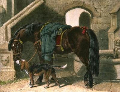 Baron's Charger (Restrike Etching) art print by John Frederick Herring